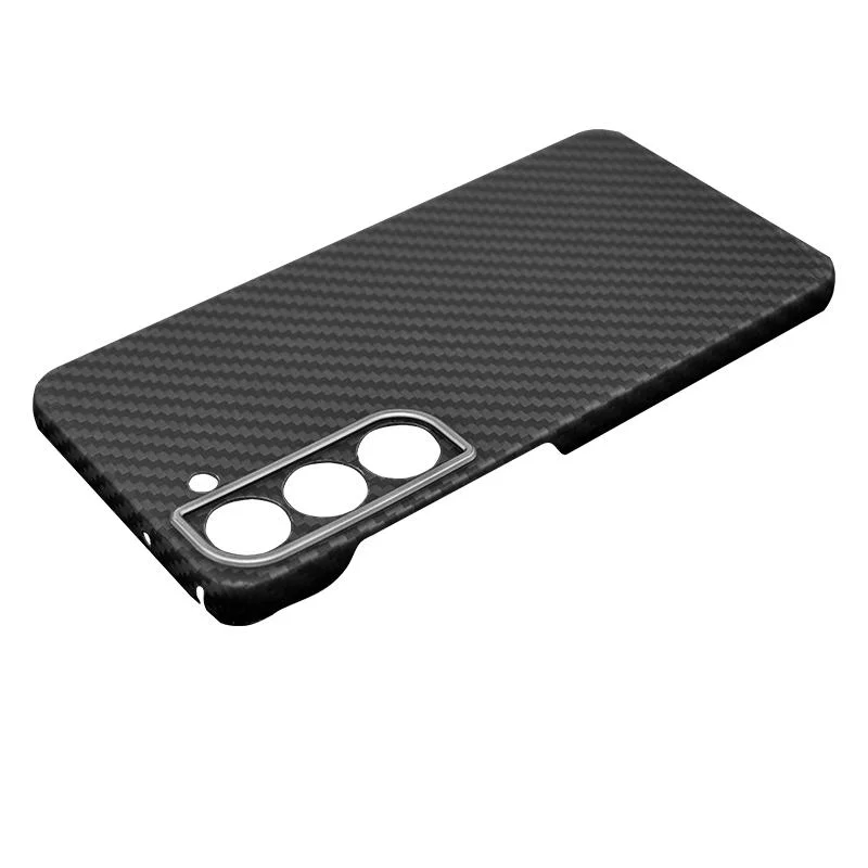 Mobile Phone Accessories Aramid Carbon Fiber Kevlar Cell Phone Case for Samsung Galaxy S23+ Cellphone Cover